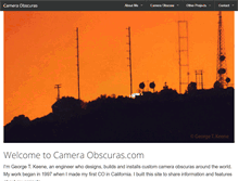 Tablet Screenshot of cameraobscuras.com